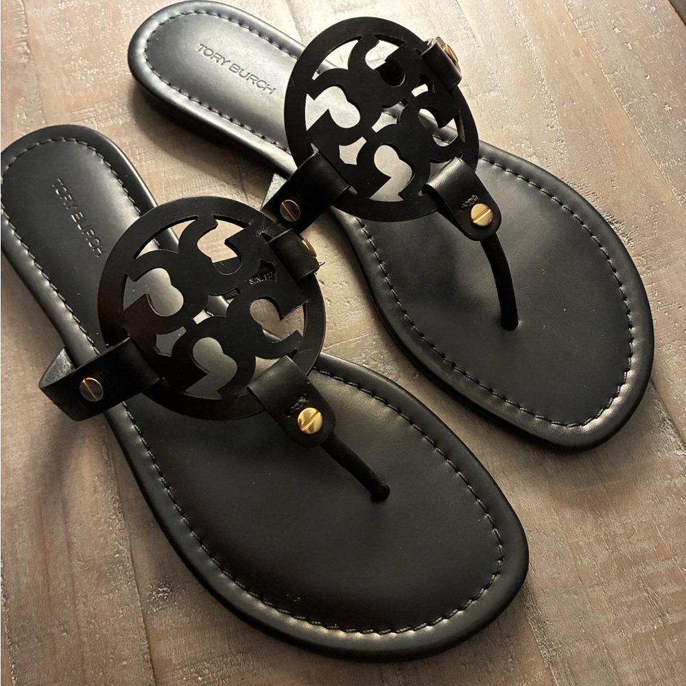 Tory Burch Miller Sandals - Black